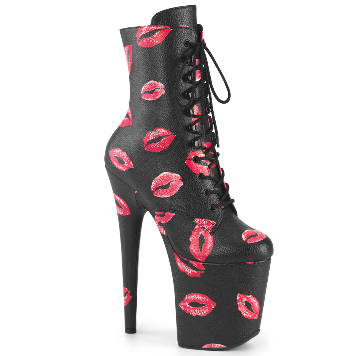 Flamingo-1020 Kisses Pleaser Pole Dancing de tobillo con besos