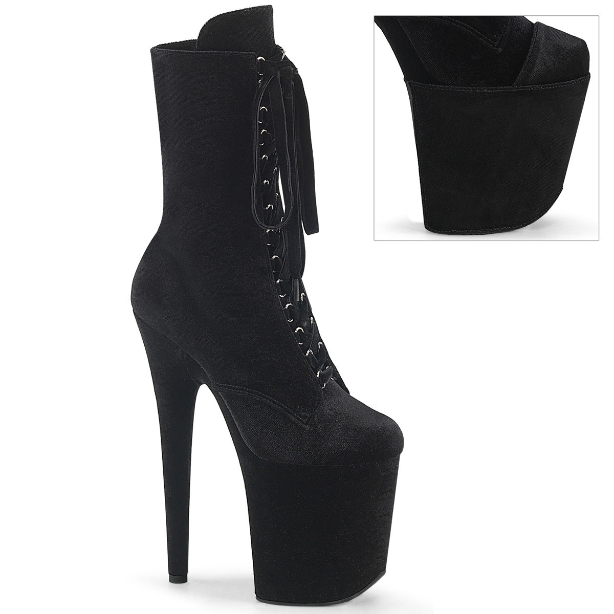 Flamingo-1045 Velero Pleaser de 8 pulgadas Botas de tobillo Dancing exótico