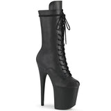 Black 8 Inch Dancer Platform Ankle Boots -  Pleaser FLAMINGO-1050WR