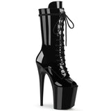 Black 8 Inch Pole Dance Ankle Boots -  Pleaser FLAMINGO-1051
