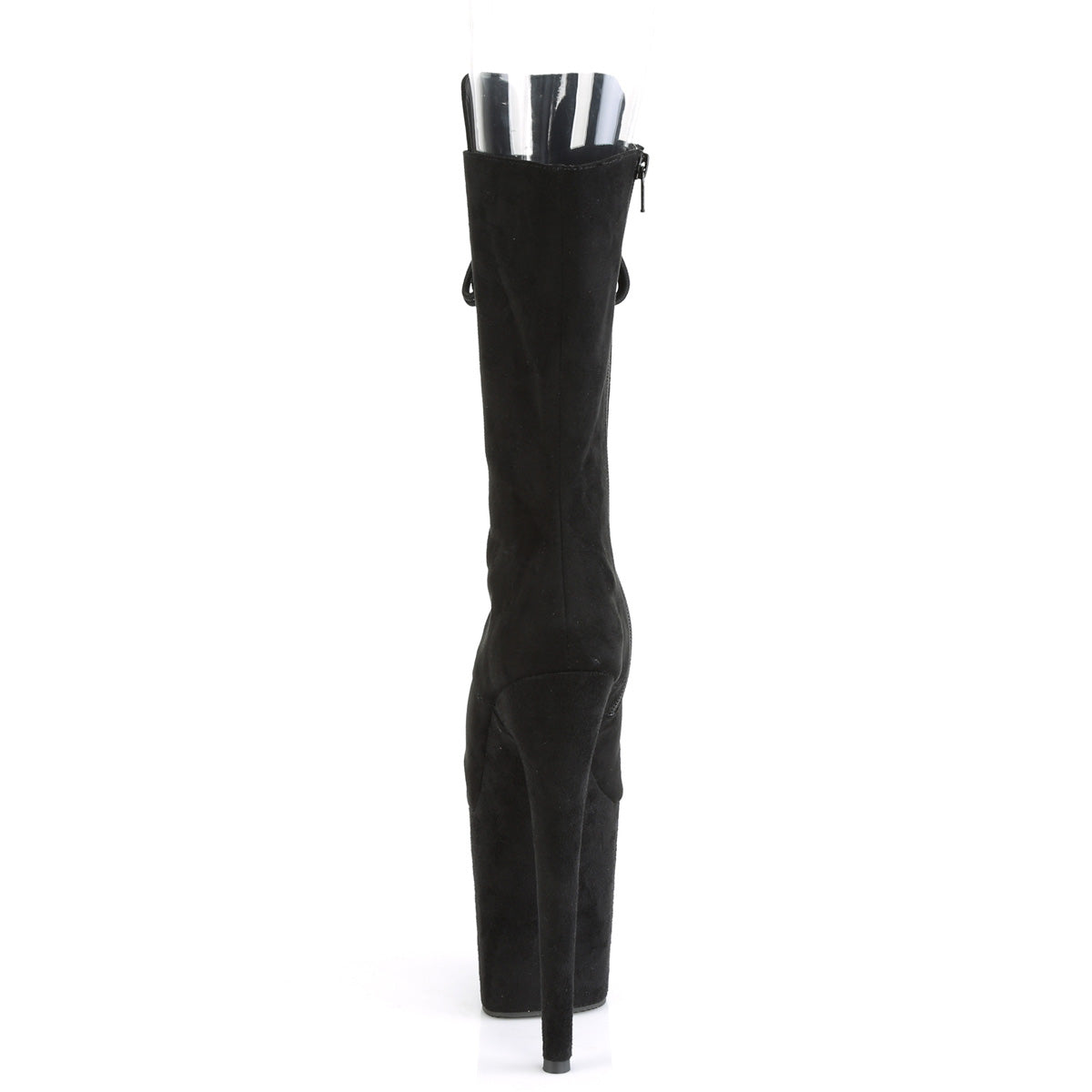 FLAMINGO-1051FS Pleasers 8 Inch Heel Black Pole Dance Shoes
