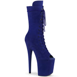 Royal Blue 8 Inch Pole Heels Ankle Boots -  Pleaser FLAMINGO-1051FS