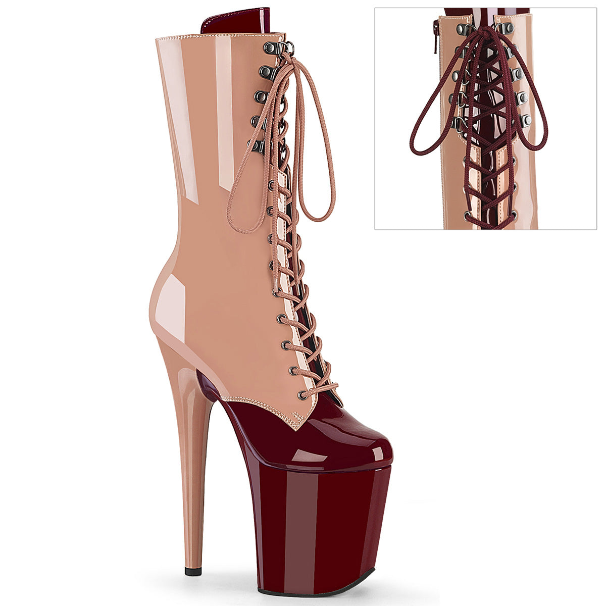Flamingo-1054dc Pleaser de 8 pulgadas Botas de tobillo Dancing exótico