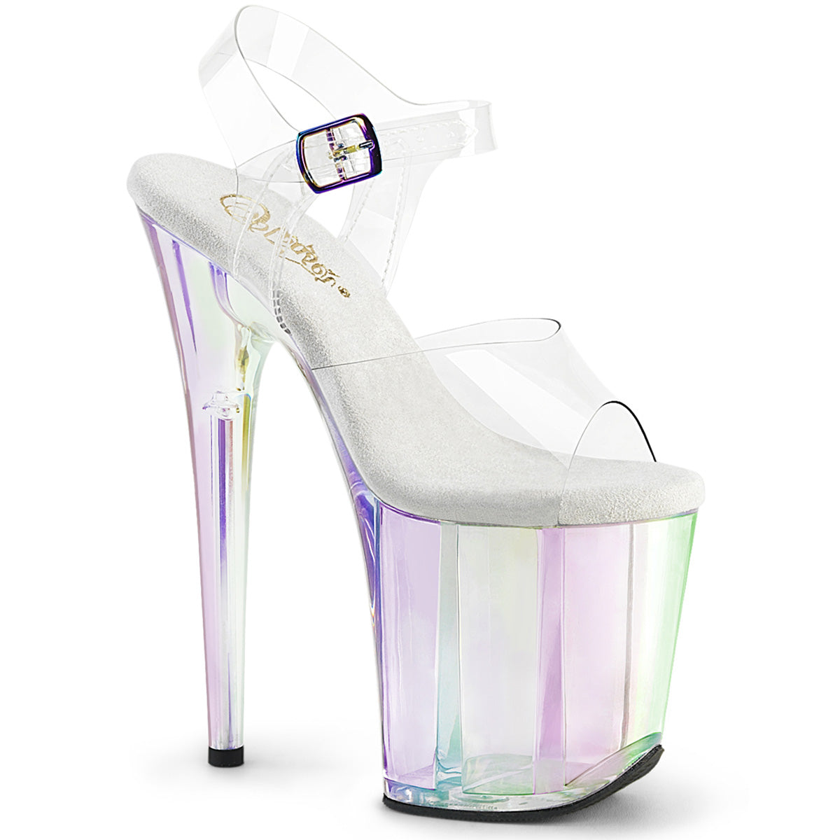 Tinted 8 Inch Pole Heels Platform Shoes -  Pleaser FLAMINGO-808HT