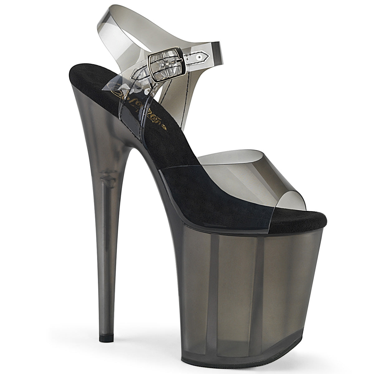 Black 8 Inch Strippers Platform Shoes -  Pleaser FLAMINGO-808N-T