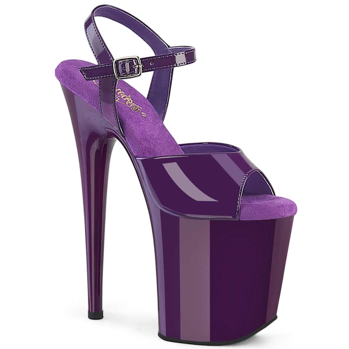 Purple 8 Inch Fetish High Dancing Heels -  Pleaser FLAMINGO-809