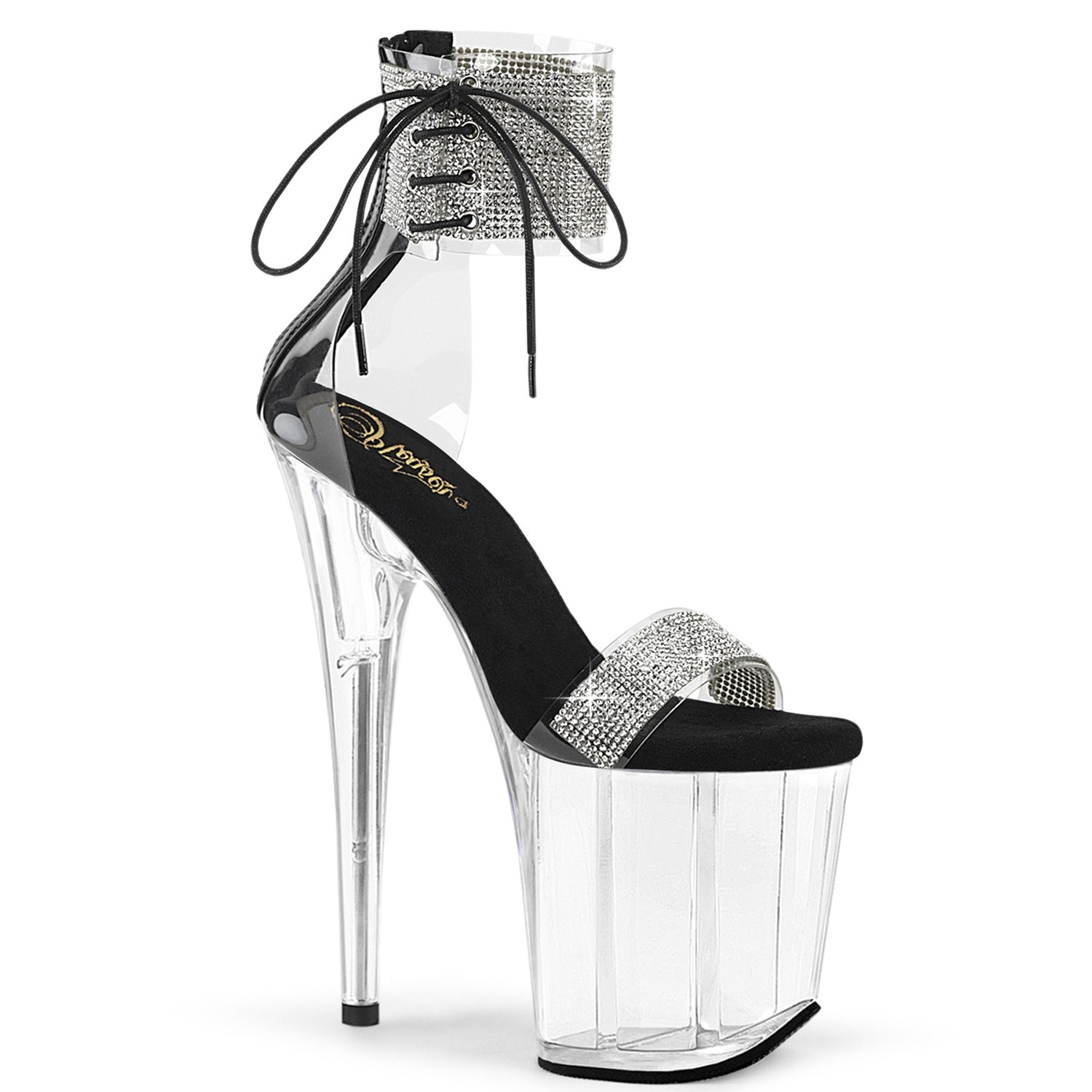 Flamingo-827RS Pleash Sexy Sexy 8 inch High Heel Rhinestone Bling Bling