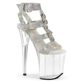 Tacones de plataforma de jaula de diamantes de diario inferior Flamingo-856RS