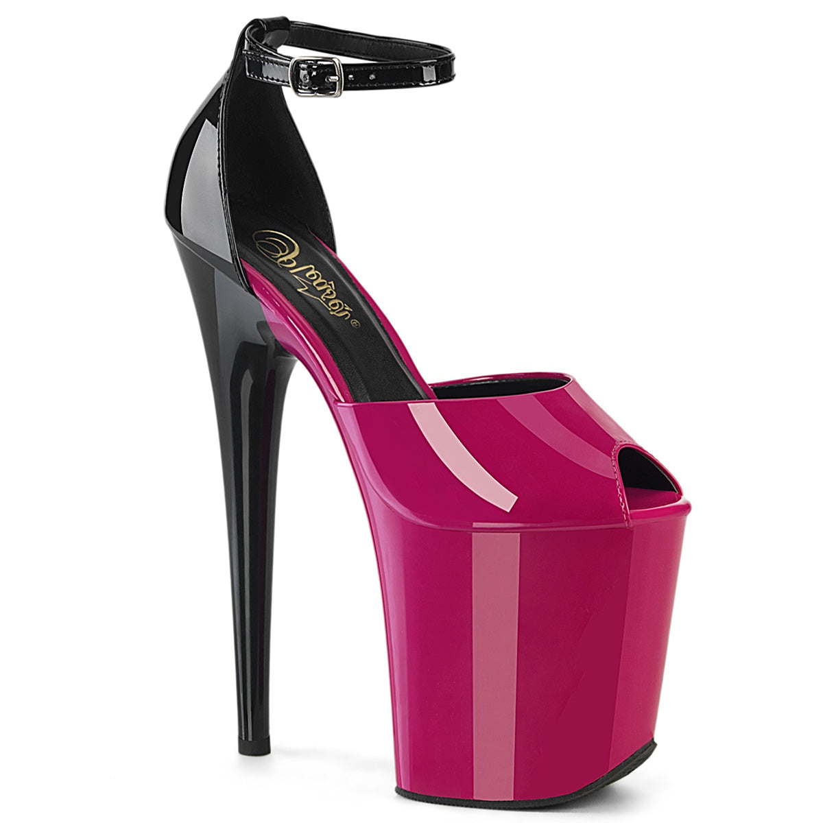 Flamingo-868 Pleaser Sexy 8 pulgadas Pole Pole Dance Strap Zapatos