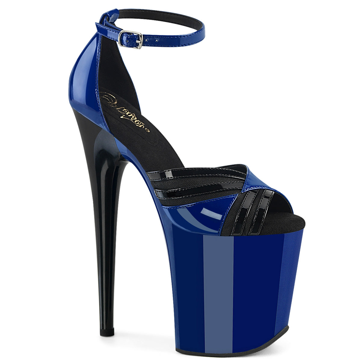 Royal Blue 8 Inch Pole Dancing Platform Shoes -  Pleaser FLAMINGO-884