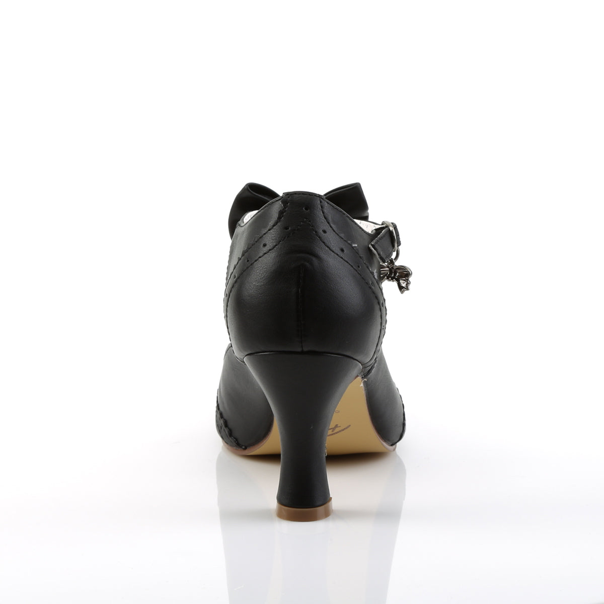 FLAPPER-11 Pin Up Couture Glamour 3" Heel Black Fetish Shoes