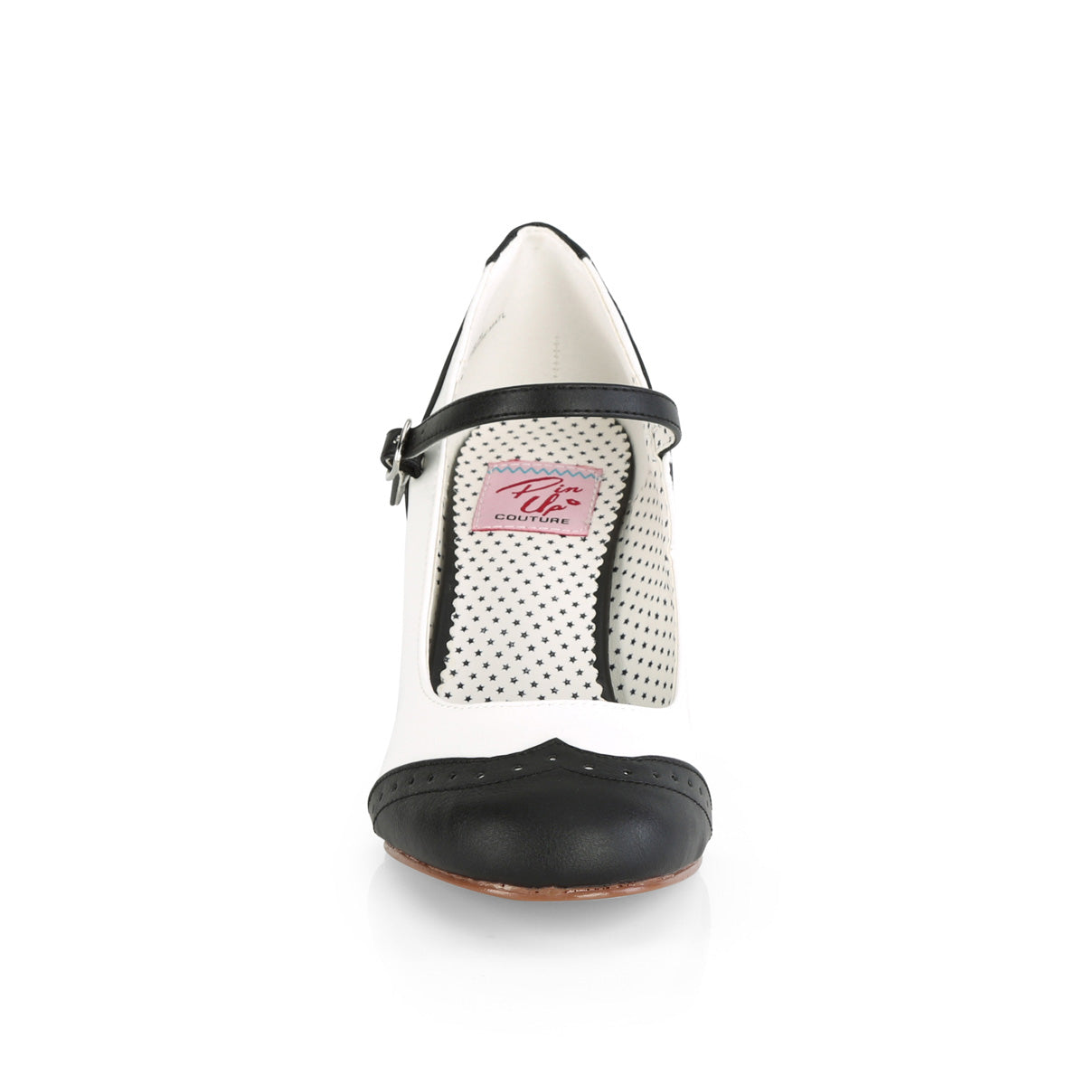 FLAPPER-25 Pleasers Funtasma 3 Inch Heel Black White Women Sexy Shoes