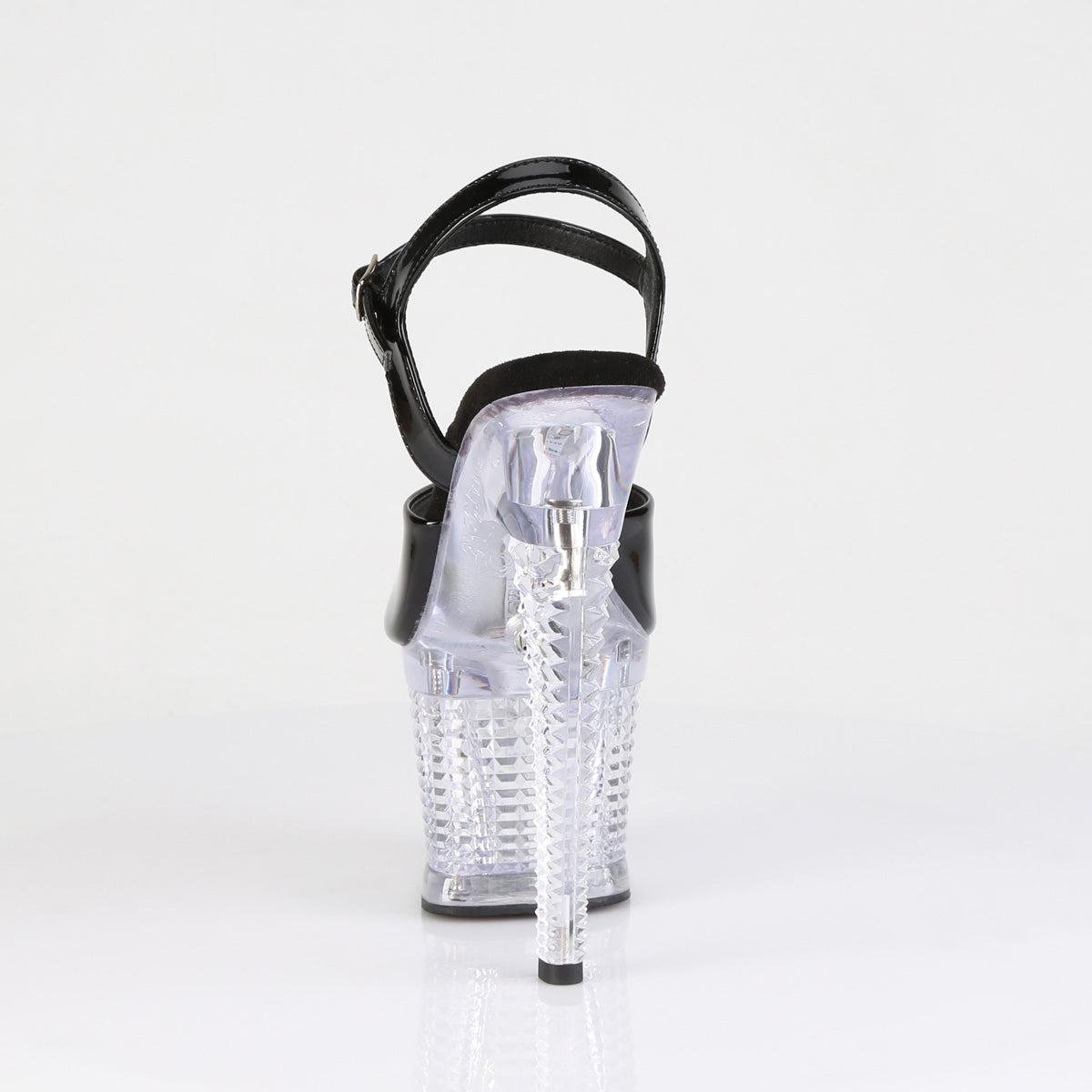 kiss 208rsi pleaser footwear clear silver
