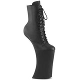 Black 11 Inch Strippers Ankle Boots -  Pleaser FORBIDDEN-1020