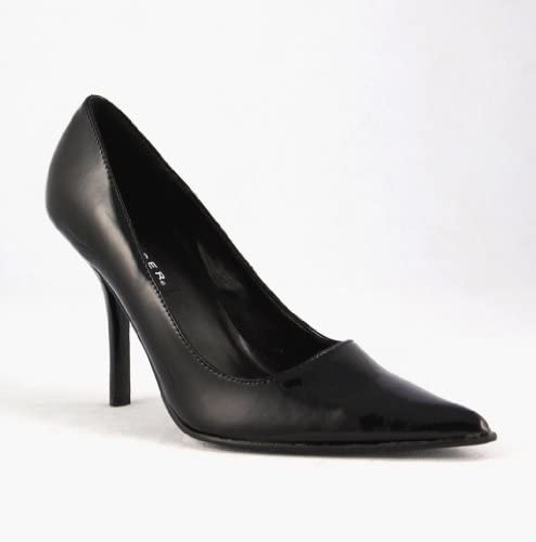 Pleaser FOXY01 Black PU Sexy Shoes Discontinued Sale Stock