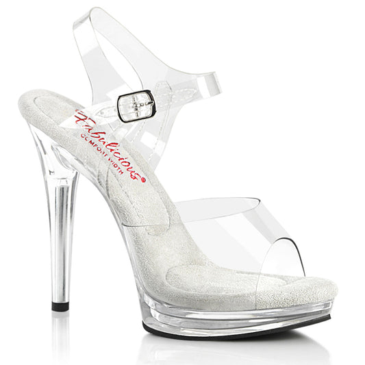 GLORY-508 Clear Posing Shoes Fabulicious Transparent Shoes