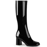 GOGO300-2 Black Retro Fancy Dress Party GOGO Boots