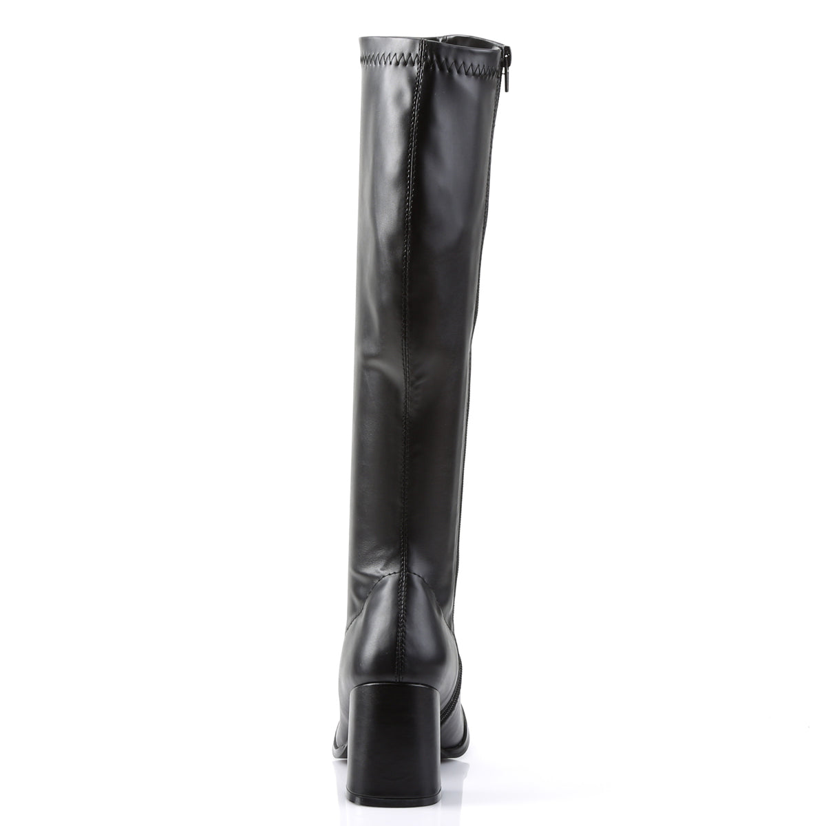 GOGO-300 Pleasers Funtasma 3" Heel Black Stretch Matt Women's Boots