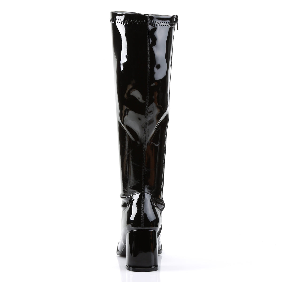 GOGO-300WC Pleasers Funtasma 3" Heel Black Wide Width Knee High Boots