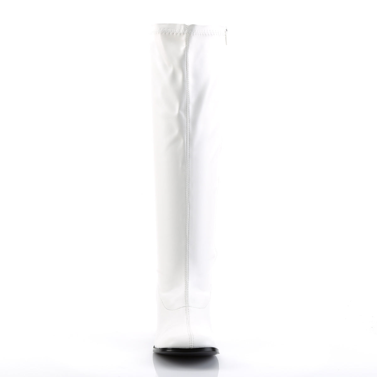 GOGO-300WC Pleasers Funtasma 3" Heel White Wide Width Knee High Boots