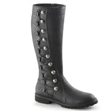 Gotham-109 Funtasma Black angustiado PU botas para hombres