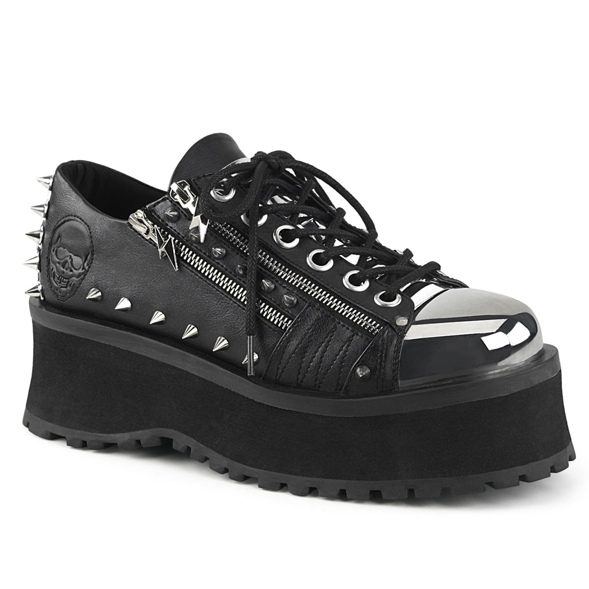Black  Alternative Footwear Unisex -  Demonia Cult GRAVEDIGGER-04