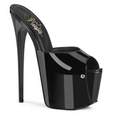 Black 7 Inch Pole Dancer Platform Shoes -  Pleaser JUBILANT-01