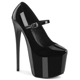 JUBILANT-28 Pleaser Concealed Platform Mary Jane Pump Platform Heels
