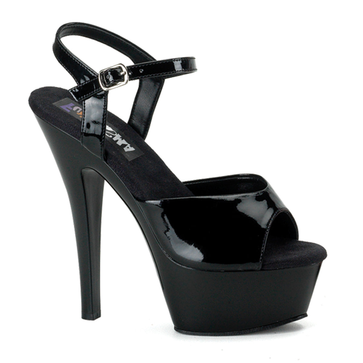Black 6 Inch Platform Sandals -  Funtasma JULIET-209