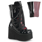 Black  Alternative Knee High Boots -  Demonia Cult KERA-121