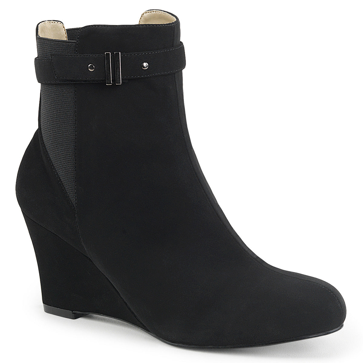 Kimberly-102 Botas de fetiche Nubuck Nubuck de tacón de gran tamaño de tamaño de 3 