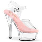 KISS-208 Pleaser Clear Ankle Strap Pole Dancing Heels