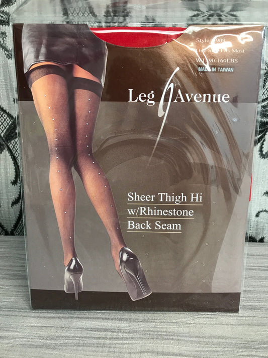 LA1909 White Sheer Thigh Highs Leg Avenue