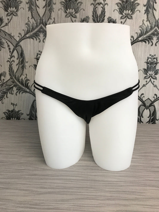 LA2471 White Tiny Pole Dancers Thong