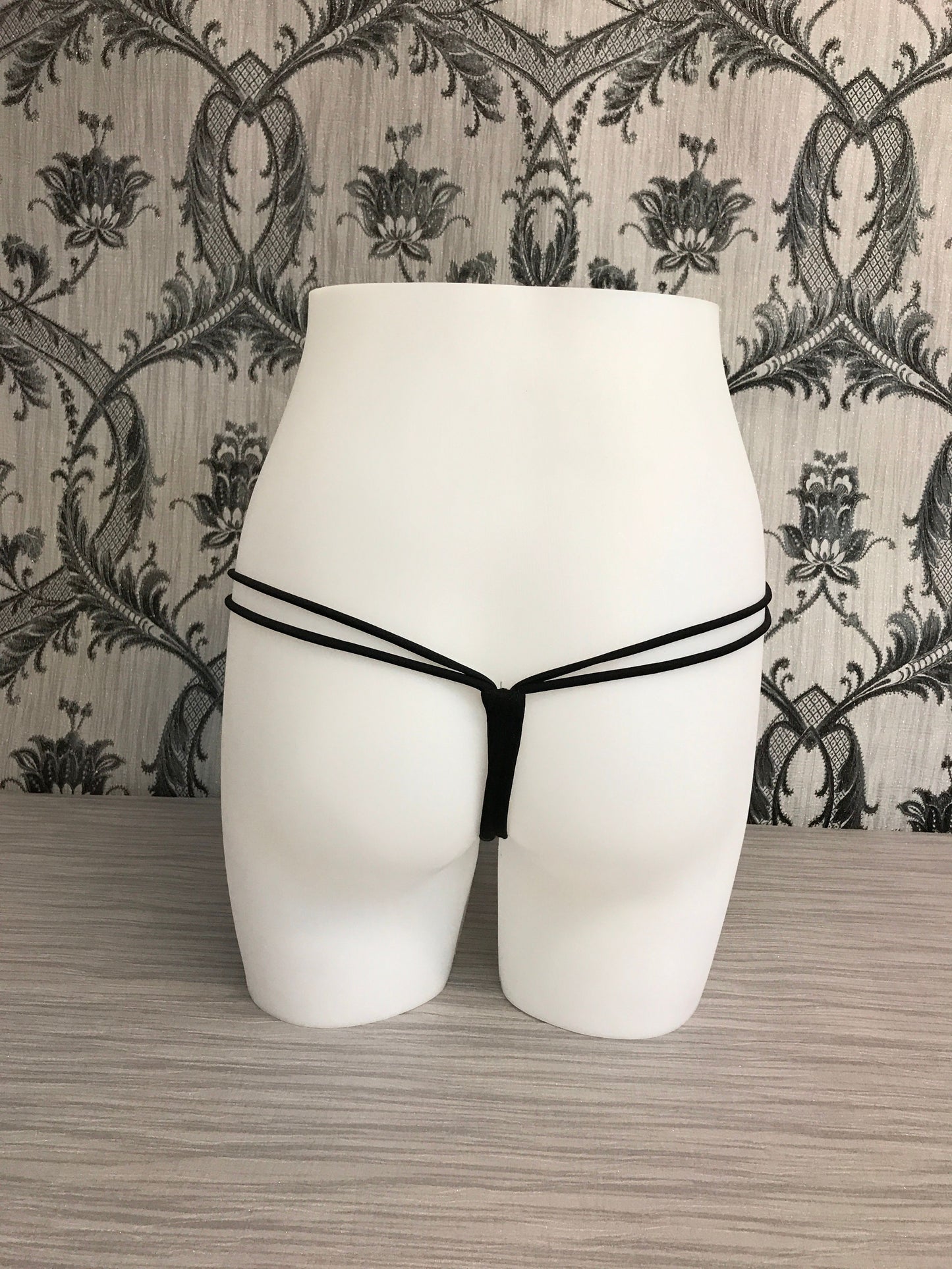 LA2471 White Tiny Pole Dancers Thong