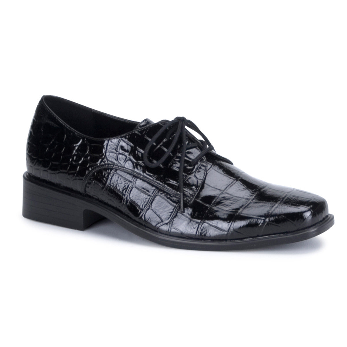 Funtasma Men’s Faux Alligator Loafer – Classic Slip-On Dress Shoe with Side Buckle Detail