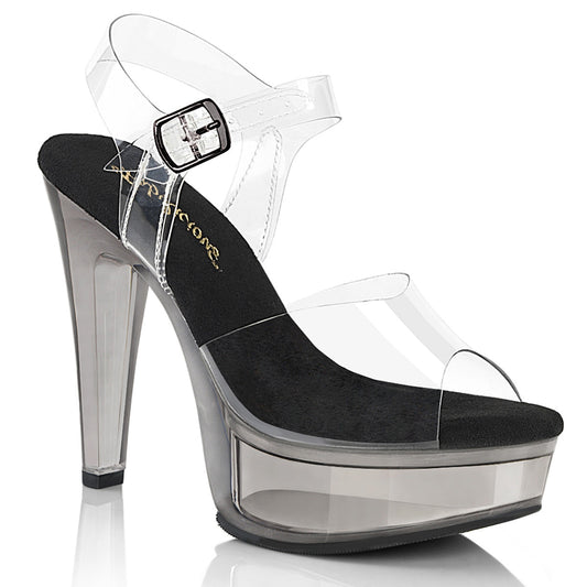 MARTINI-508 Fabulicious Smoke Tinted Pole Dancing Shoes.