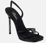MONROE19  Blk Satin Blk