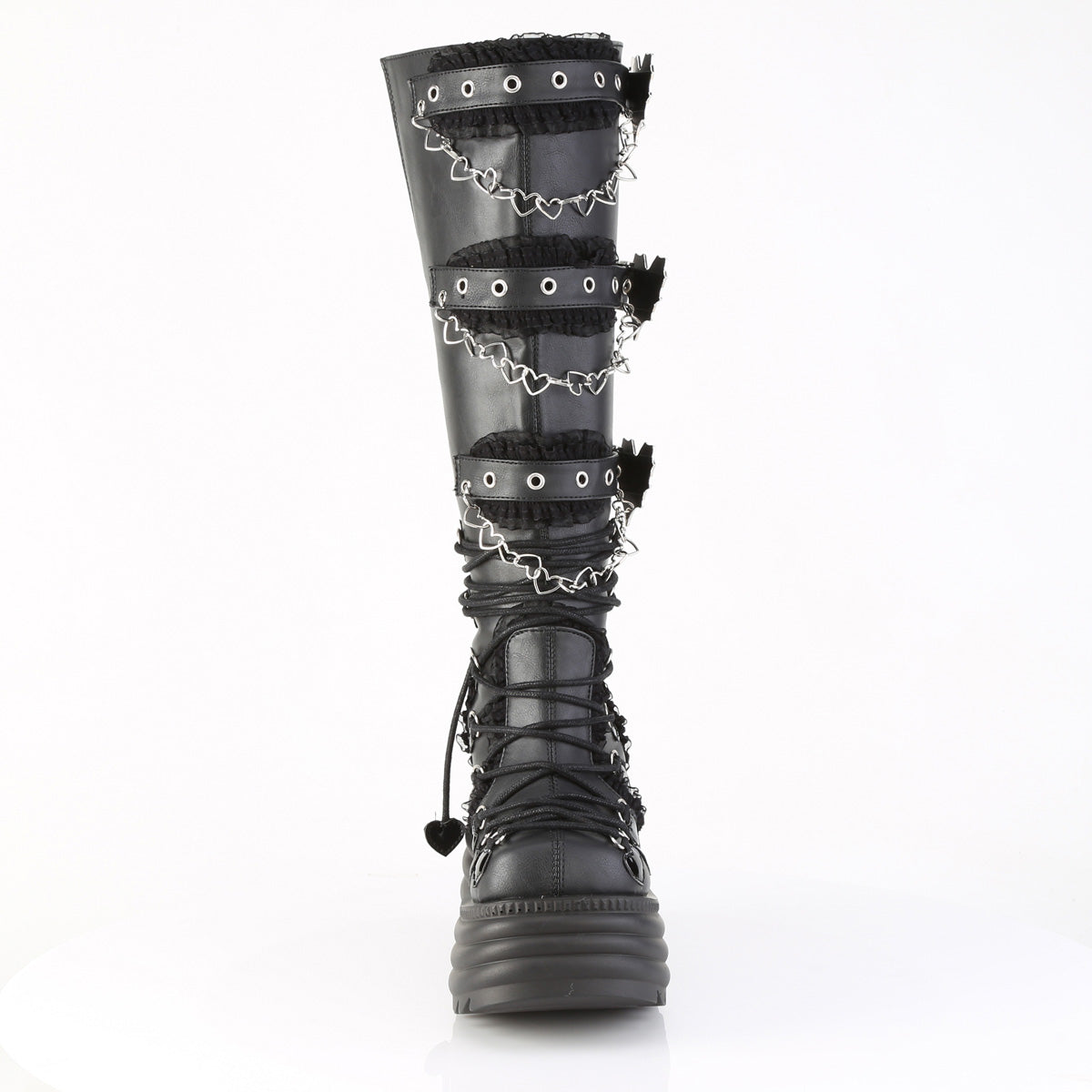 MORTE-215 Demonia Blk Vegan Leather Alternative Footwear