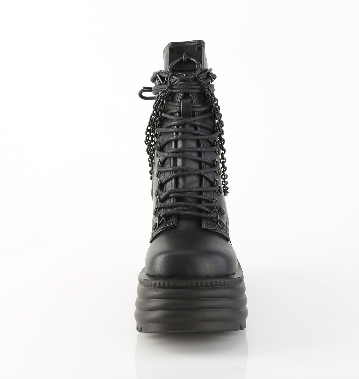 MORTE-65 Demonia Blk Vegan Leather Alternative Footwear