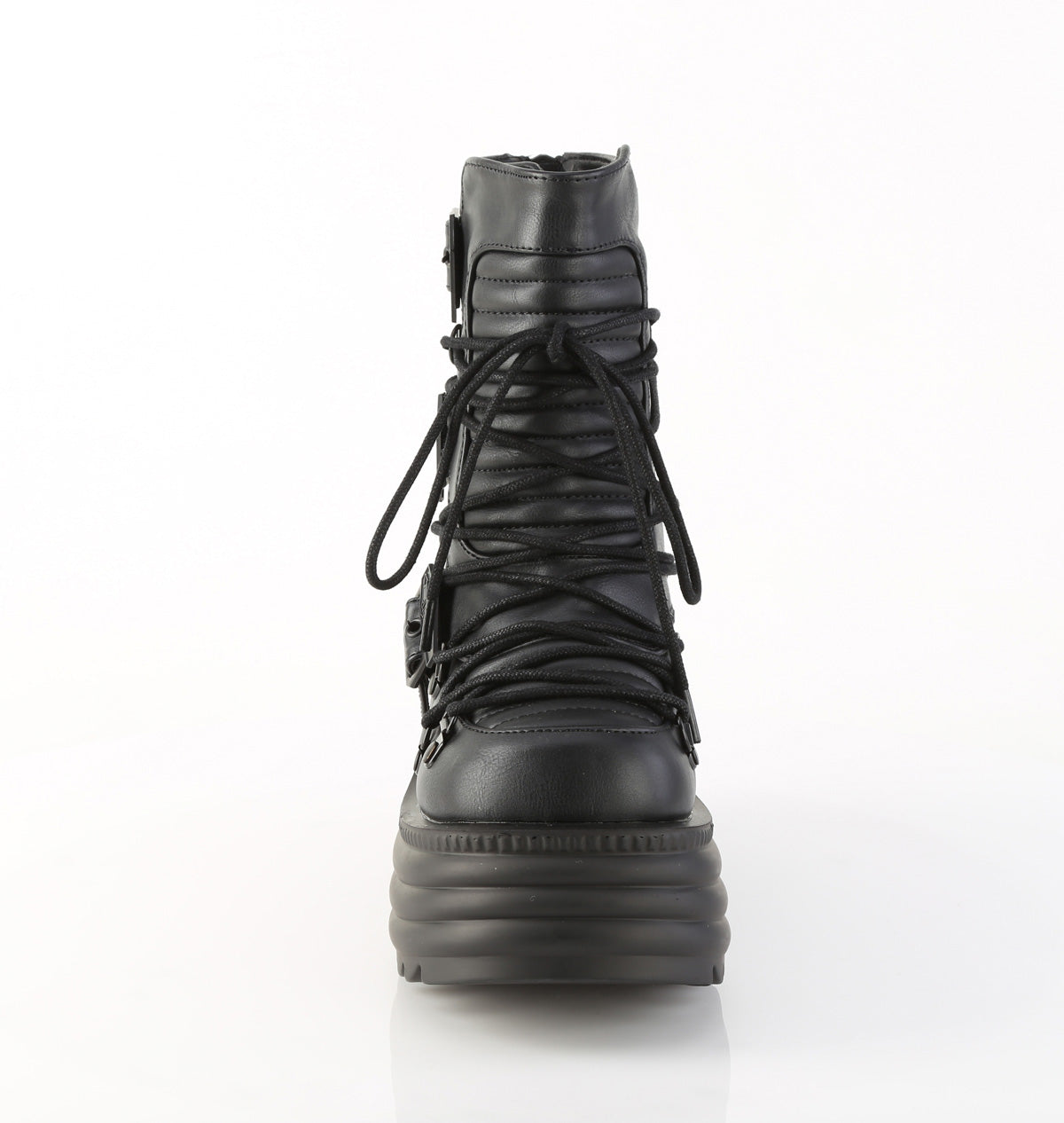 MORTE-68 Demonia Blk Vegan Leather Alternative Footwear