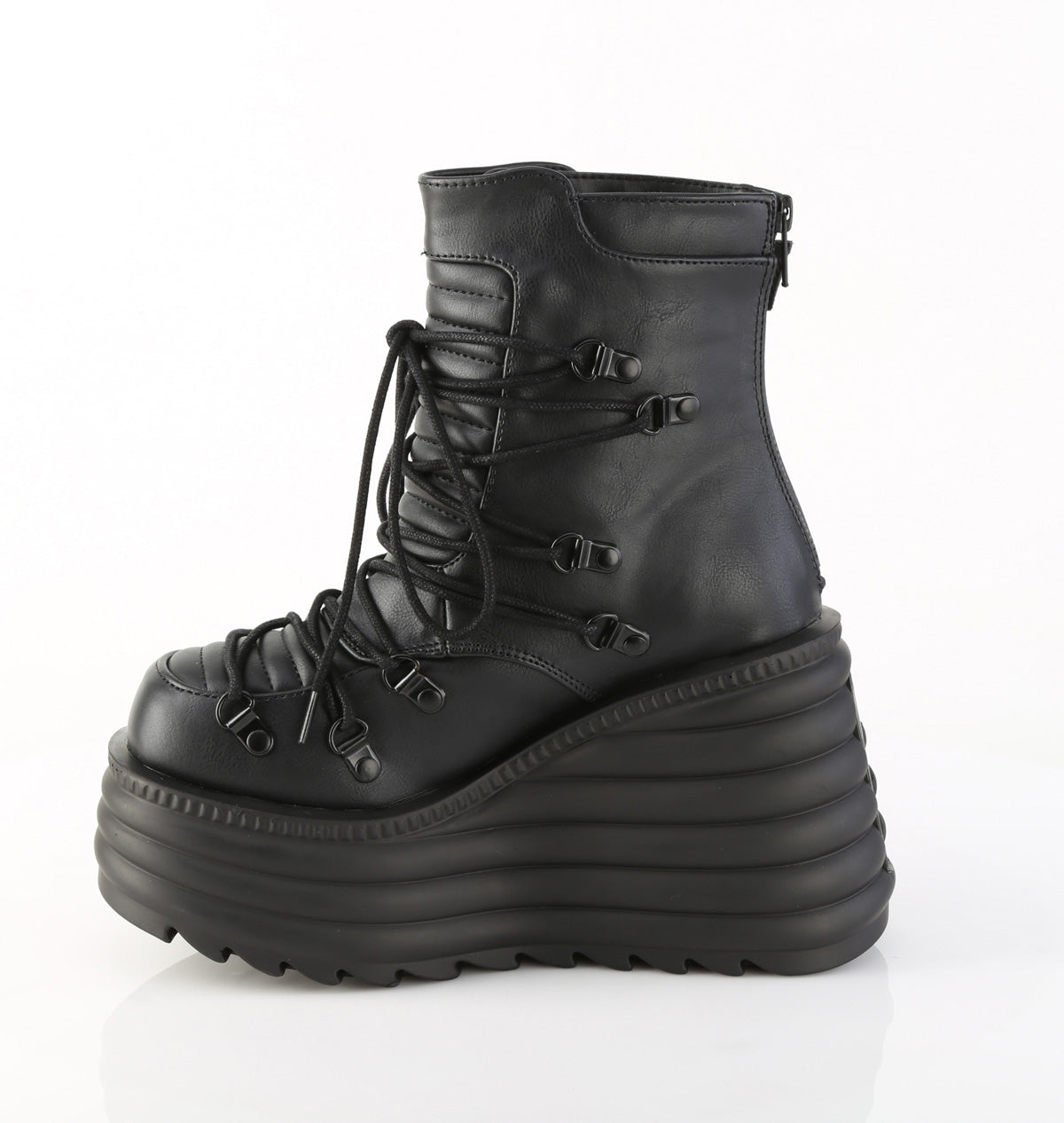 MORTE-68 Demonia Blk Vegan Leather Alternative Footwear