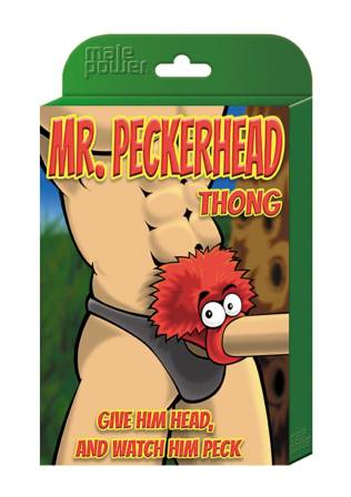 MPPAK726 MalePower Mr. Peckerhead Thong Black