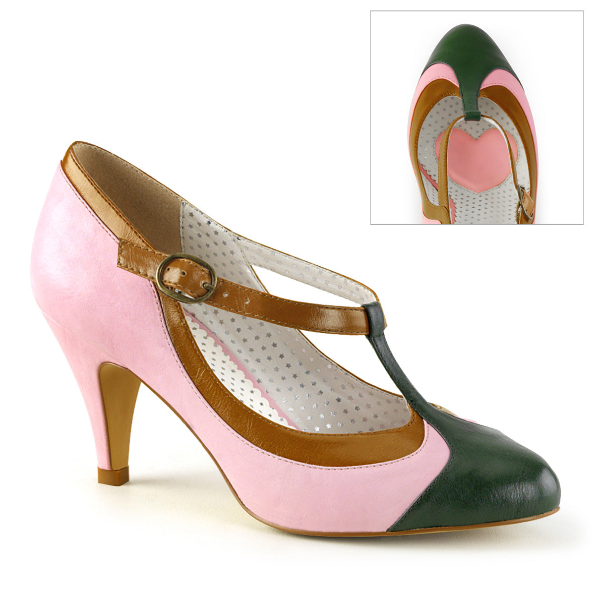Baby Pink 3 Inch Sexy  Heels -  Pin Up Couture PEACH-03