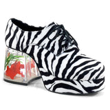 PIMP-02 Funtasma Zebra Fur Men's Shoes