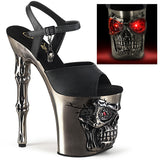 Black 8 Inch Exotic Dance Platform Heels -  Pleaser RAPTURE-809-LT