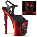 Black 8 Inch Ladies Fetish Platform Heels -  Pleaser RAPTURE-809-LT