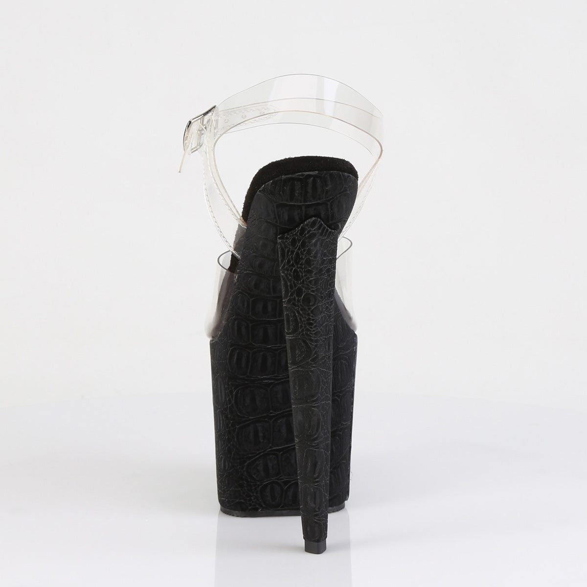 sky 308rsi pleaser footwear clear silver