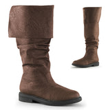 Robinhood-100 Funtasma Brown angustiado PU botas para hombres