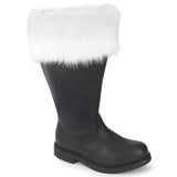 Santa-106WC Pleasers Funtasma 1 "Negro blanco ancho/botas de eje